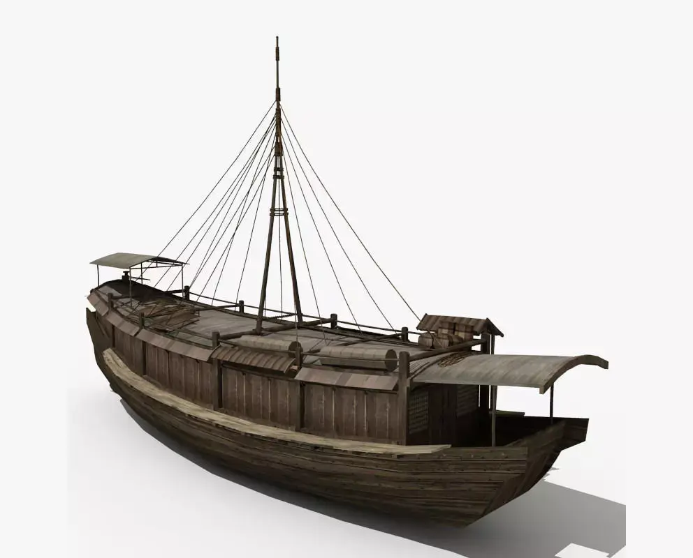 Chinese Old ship 04 3D model