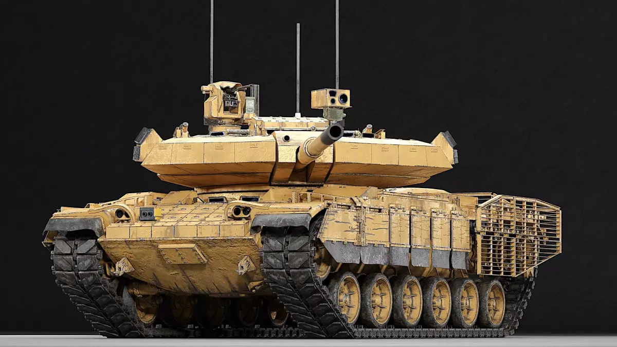 MZK Roketsan M60 High-Fidelity 3D Model with Modular Armor Low-poly 3D model