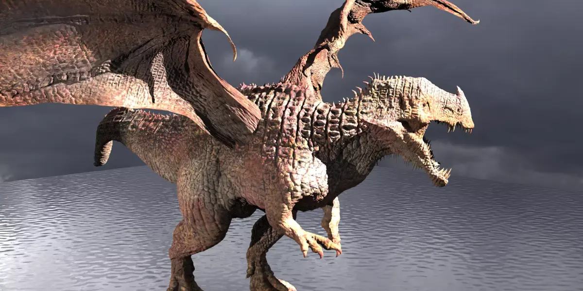 Viking Dragon King 3D model