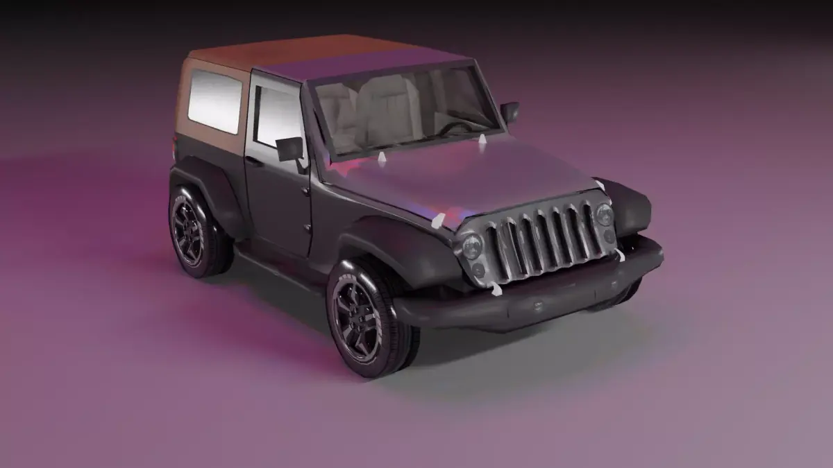 Wrangler Jeep 2012 Free low-poly 3D model