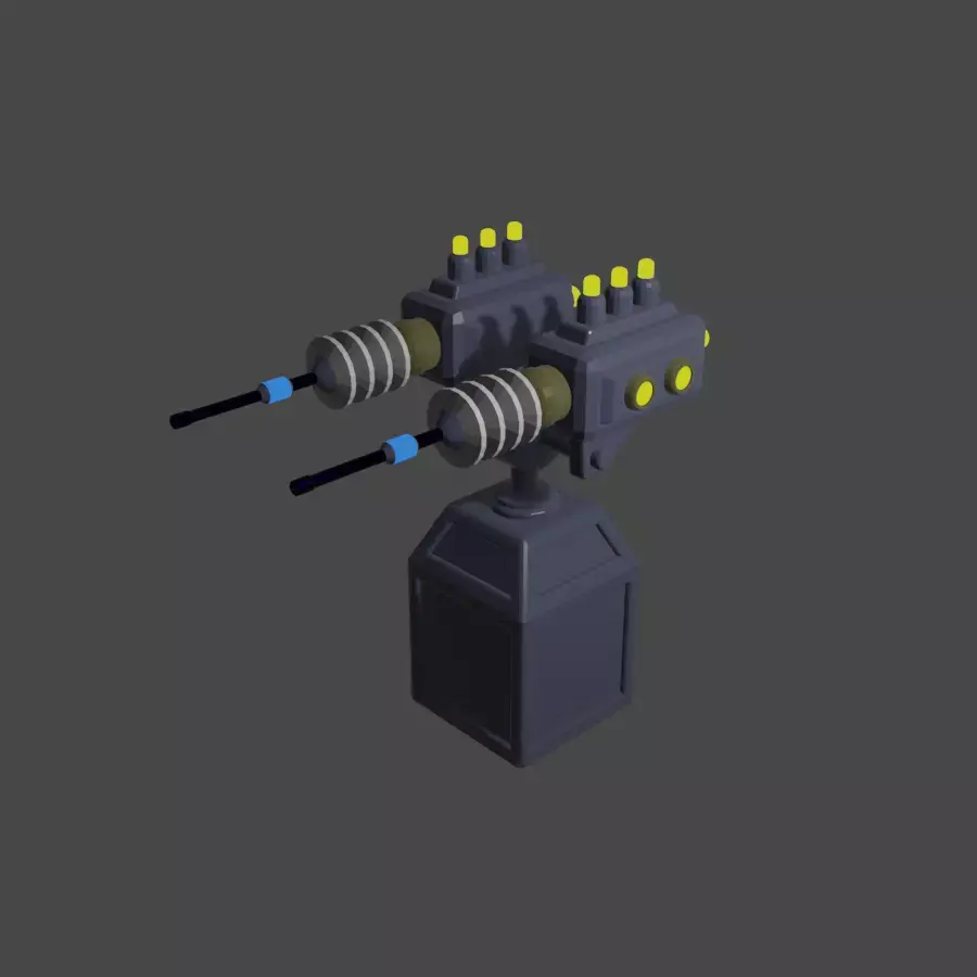 Laser Cannon Turret 3D model