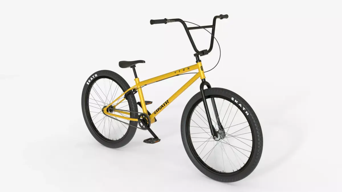 BMX Freestyle Bike  Clan Series Yellow 3D model purchase