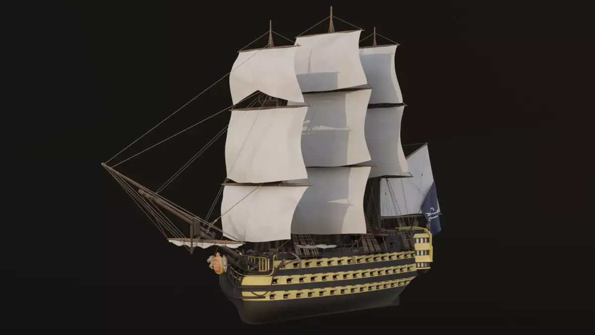 HMS Endeavour 3D model