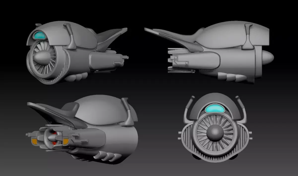 sh figuarts SCI-FI JET BIKE Model kit 3D print model