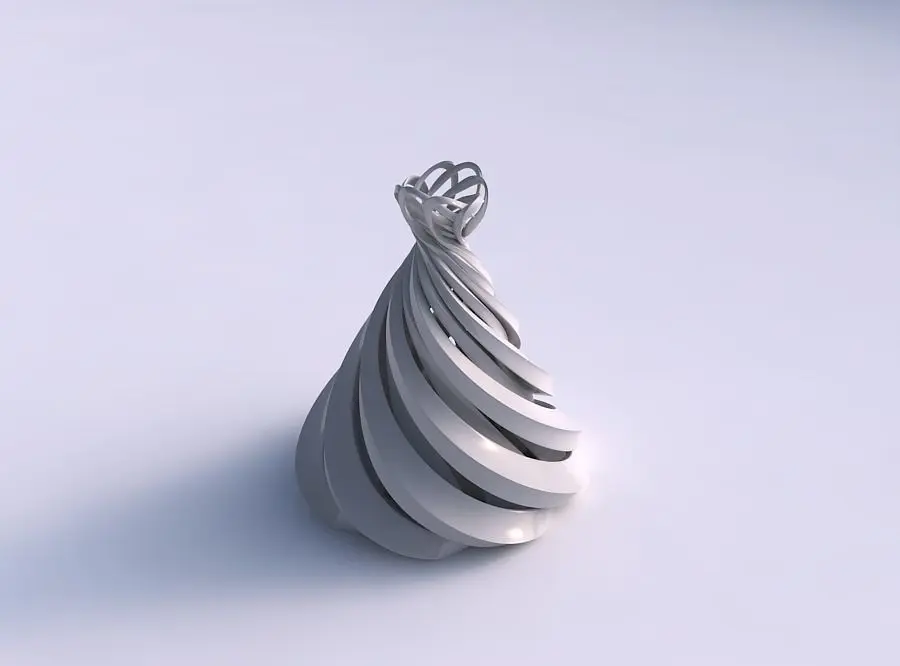 Vase double twiste with sharp edges and squeezed top part twi... 3D print model purchase