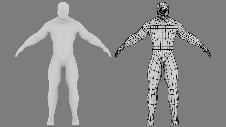 Low poly Man Low poly Male free Free low-poly 3D model