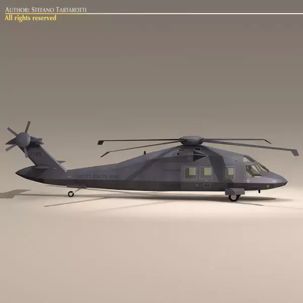 MH60 Stealth Blackhawk 3D model