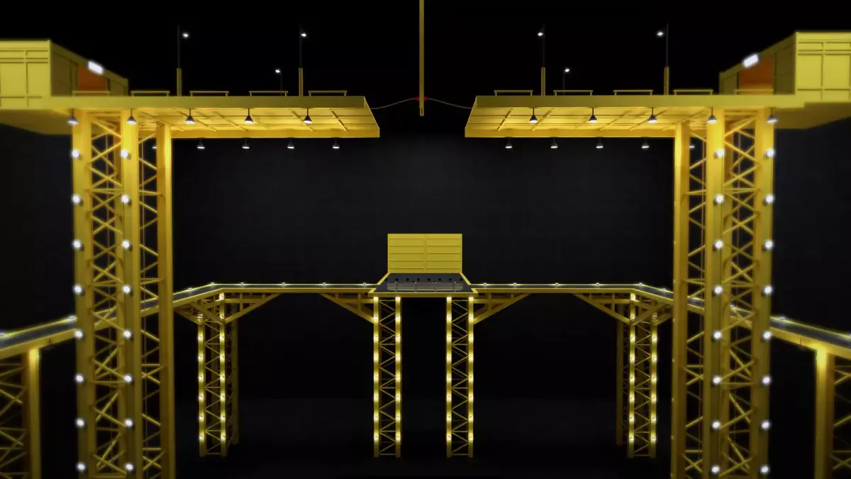 Tug Of War Squid Game Level Low-poly 3D model