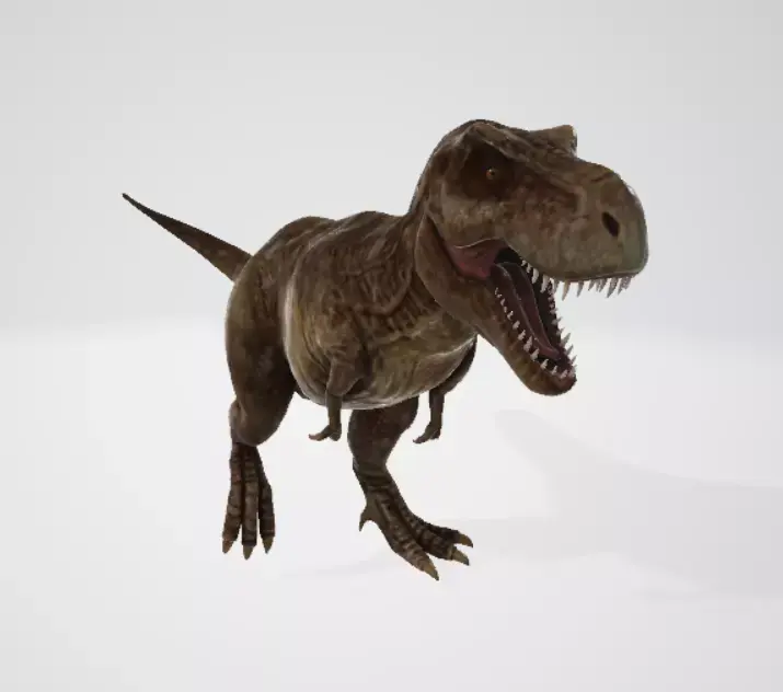 Realistic Tyrannosaurus Rex 3D Model  - Game Ready Dinosaur Low-poly 3D model