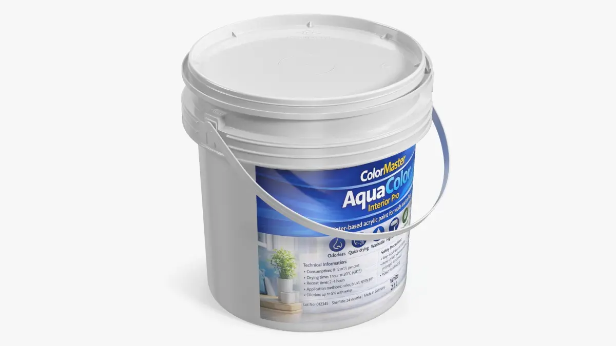 Interior Water Based Acrylic Paint White 3D model