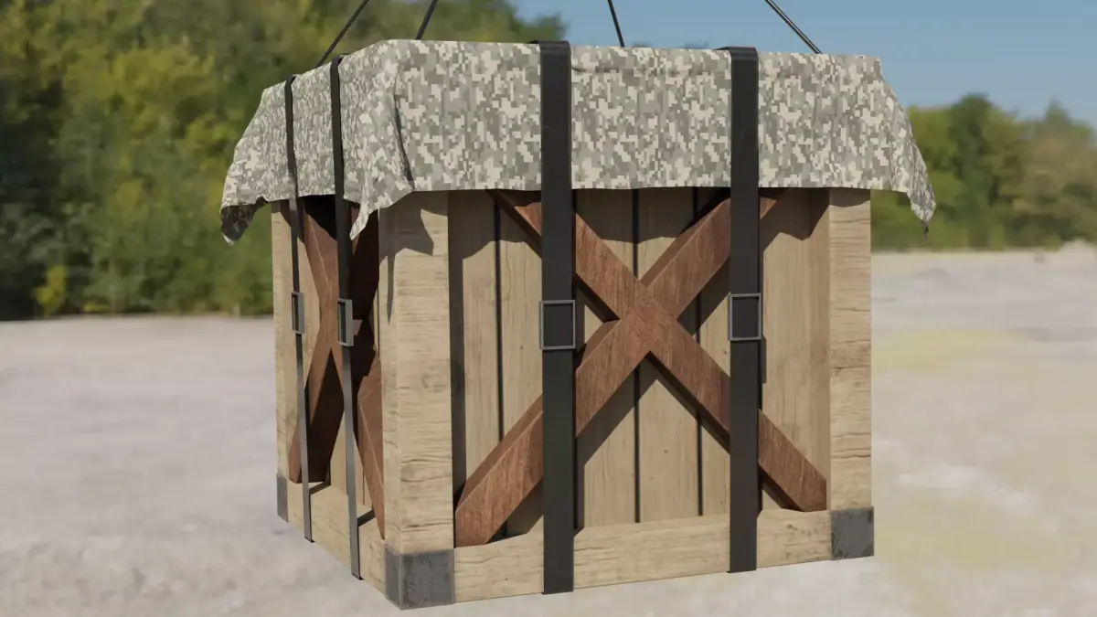 Military Drop Box 3D model
