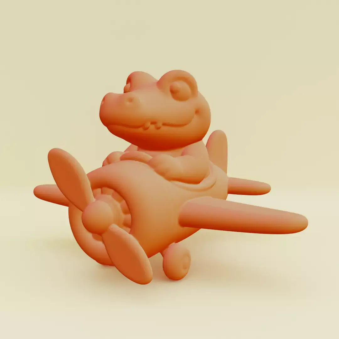 Baby Bombardino Crocodilo Italian brainrot Printable 3D print model
