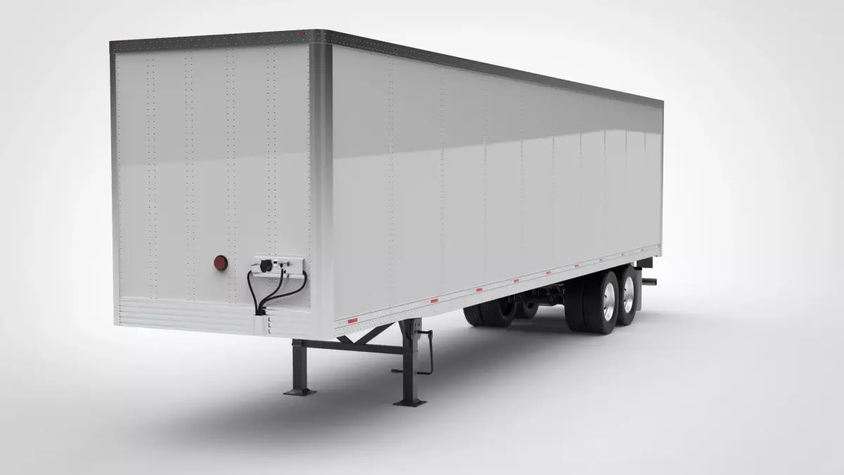 Utility 4000D-X Semi Trailer 3D model