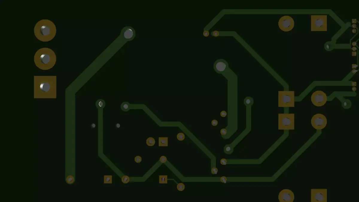 Realistic Printed Circuit Board Free 3D model