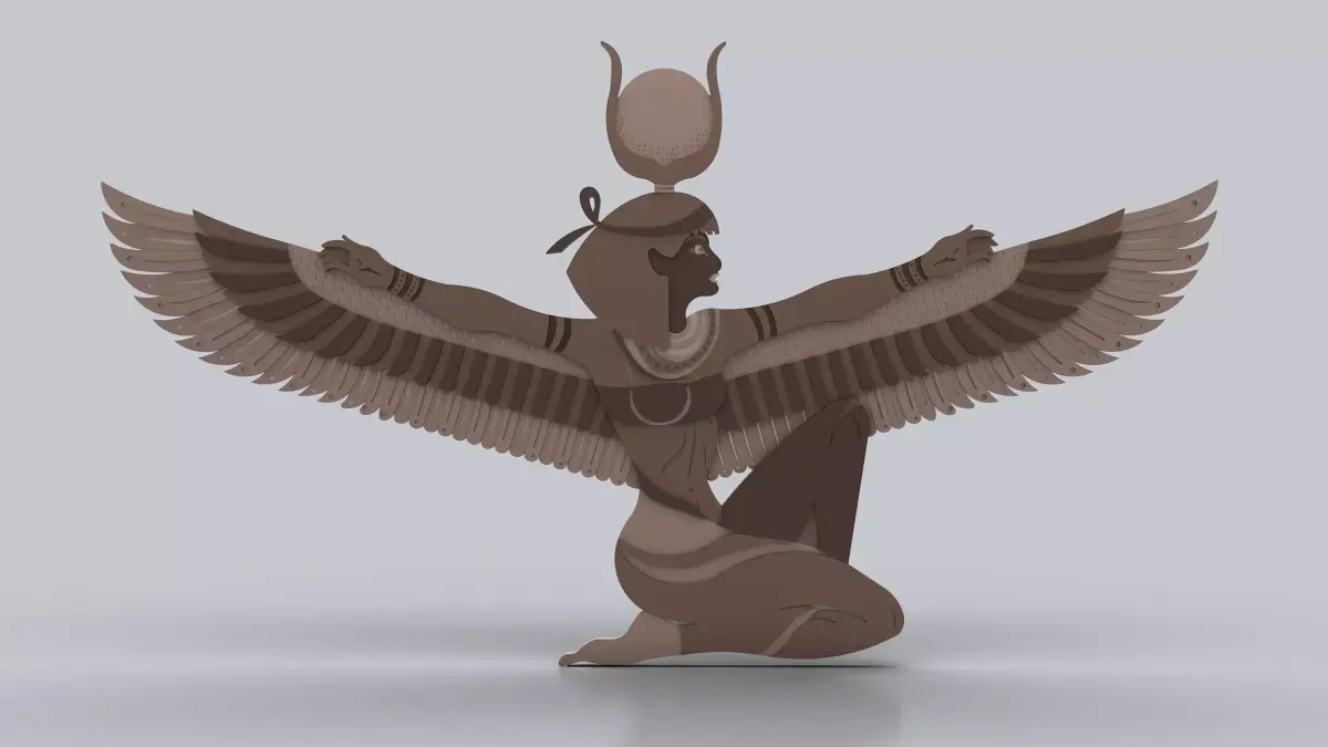 Egyptian Symbols - 053 Low-poly 3D model