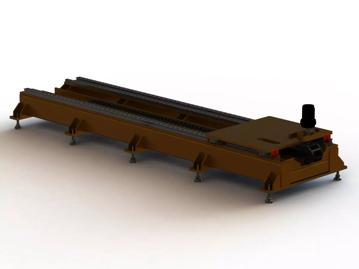 Custom Linear Transfer Shuttle 3D model