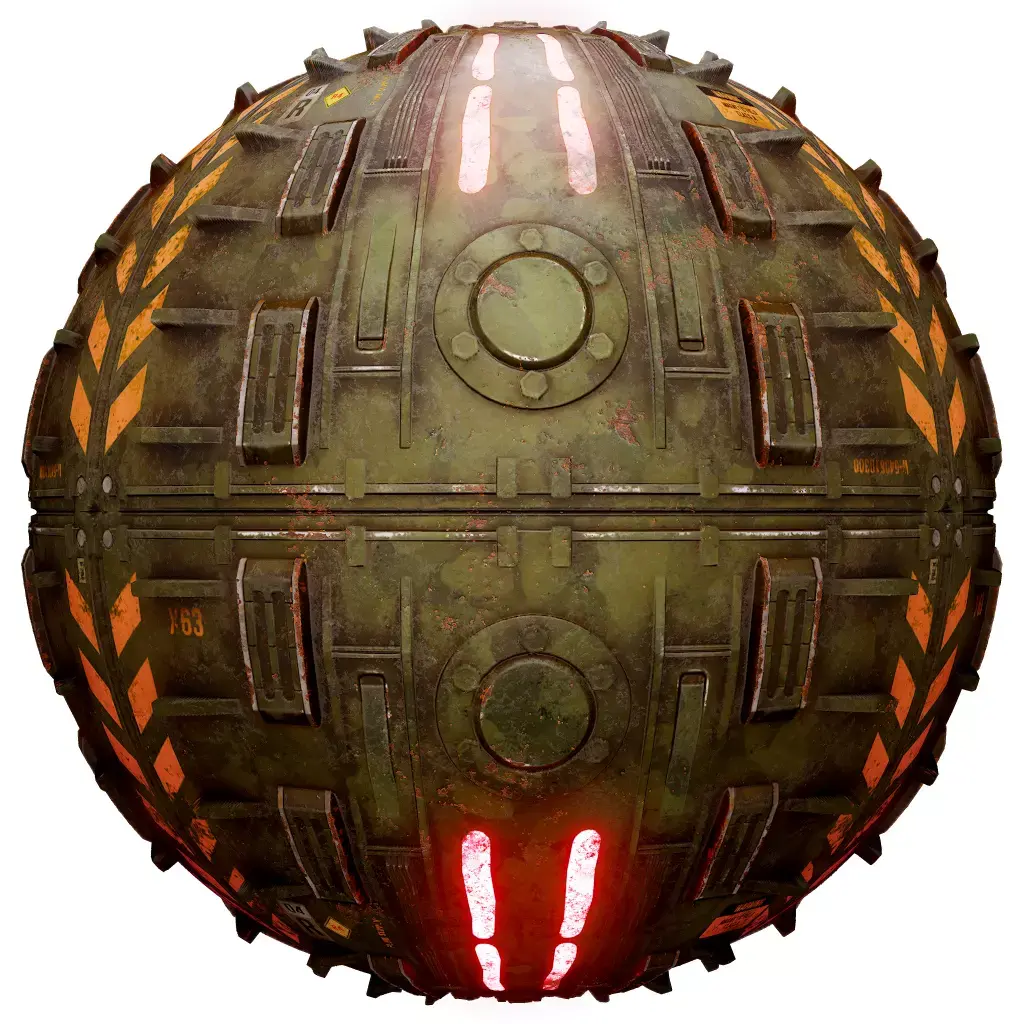PBR Seamless Sci-Fi Texture 56 Low-poly 3D model