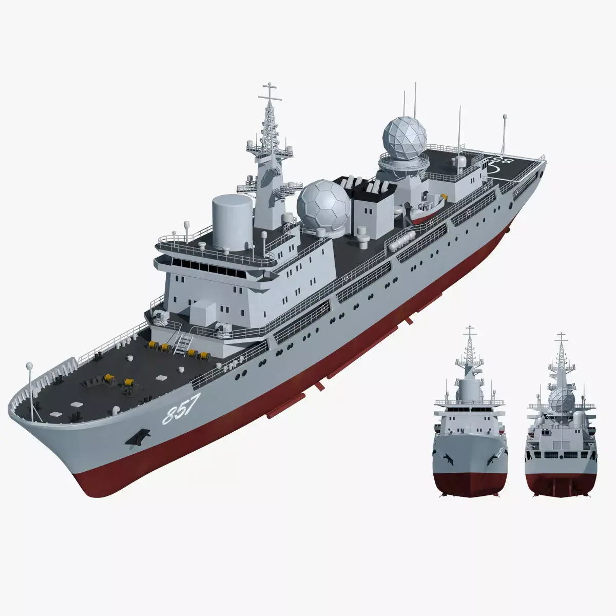 857 Tianshu Star Electronic Reconnaissance Ship 3D 3D model