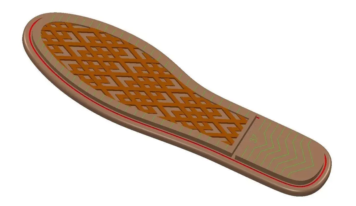 PVC Sole design for Women Low-poly 3D model