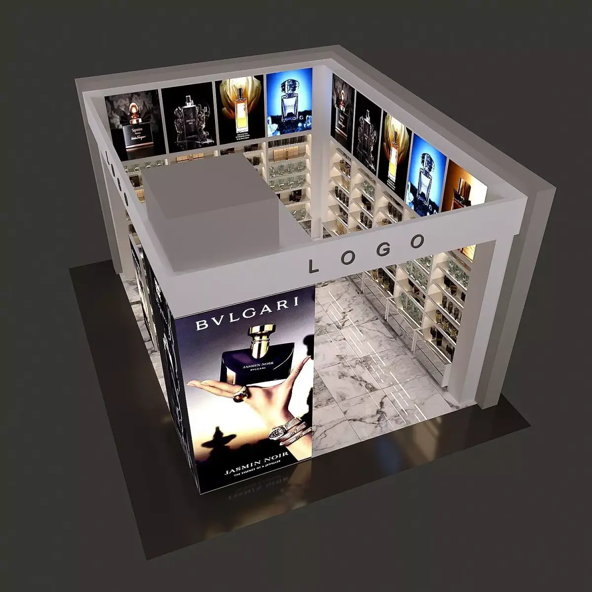 BEAUTY STORE FULL 3D SCENE 3D model purchase