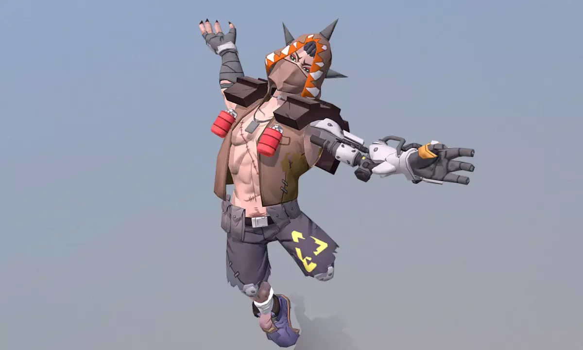  Cabal Warrior Cyborg Combatant Jump Attack 3D model