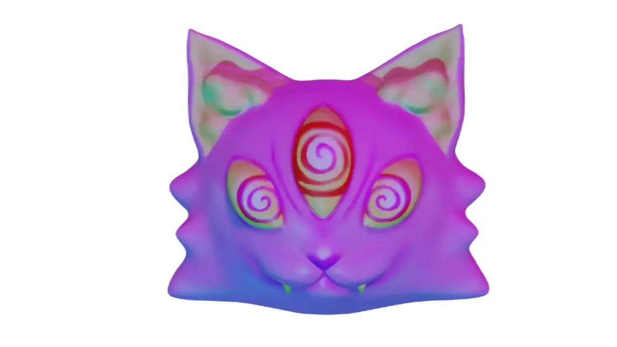 3 Eyed Cat 3D model