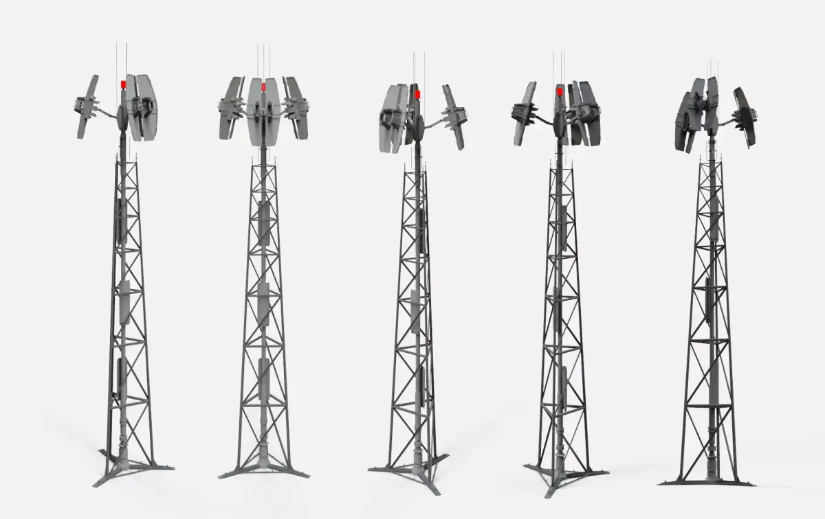 Sci fi antenna 14 3D model