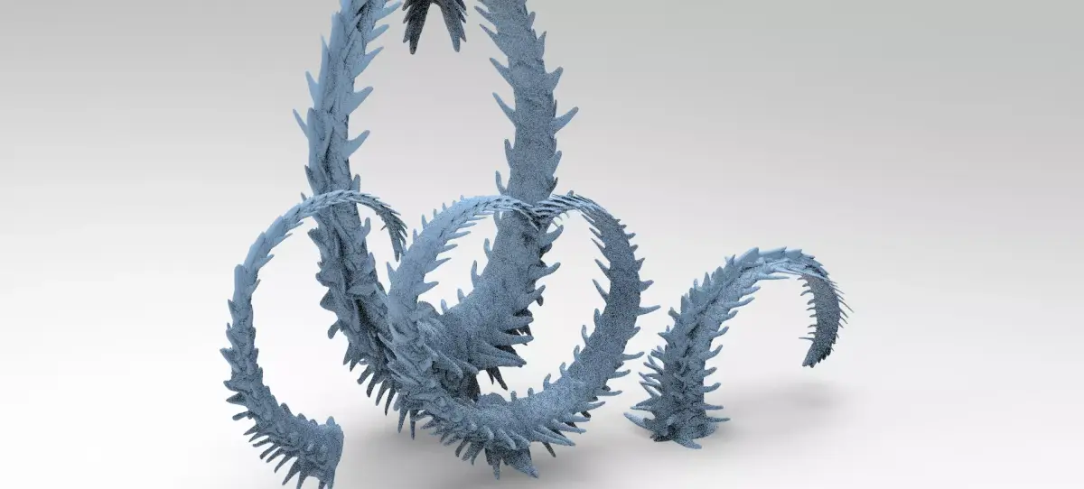 Alien Dragon Tail collection 1  3D model