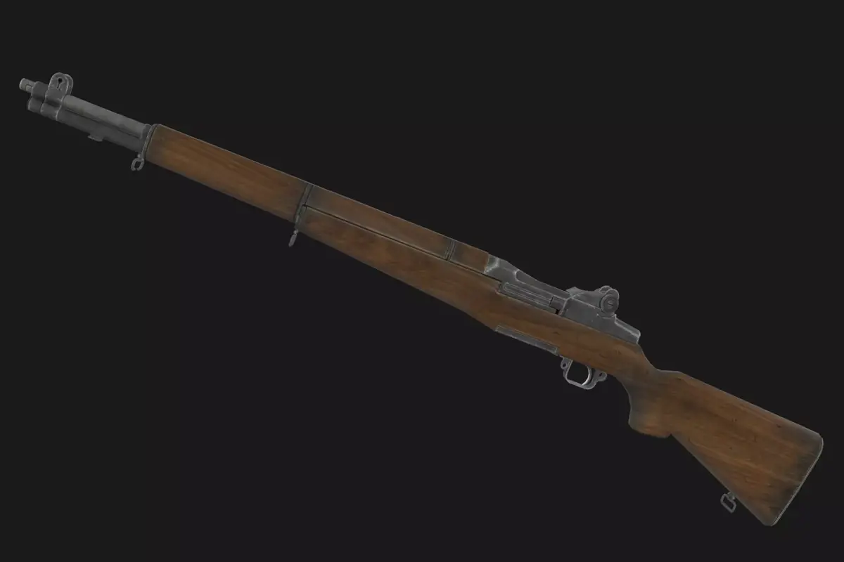 M1 Garand Low-poly 3D model
