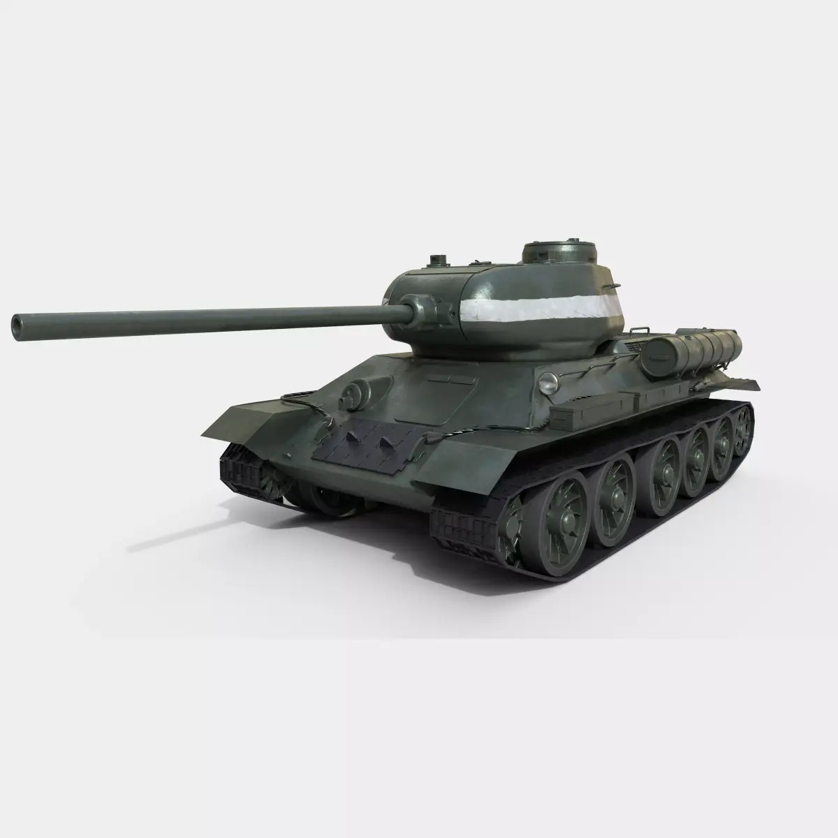 T34-85 Russian Tank WW2 3D model