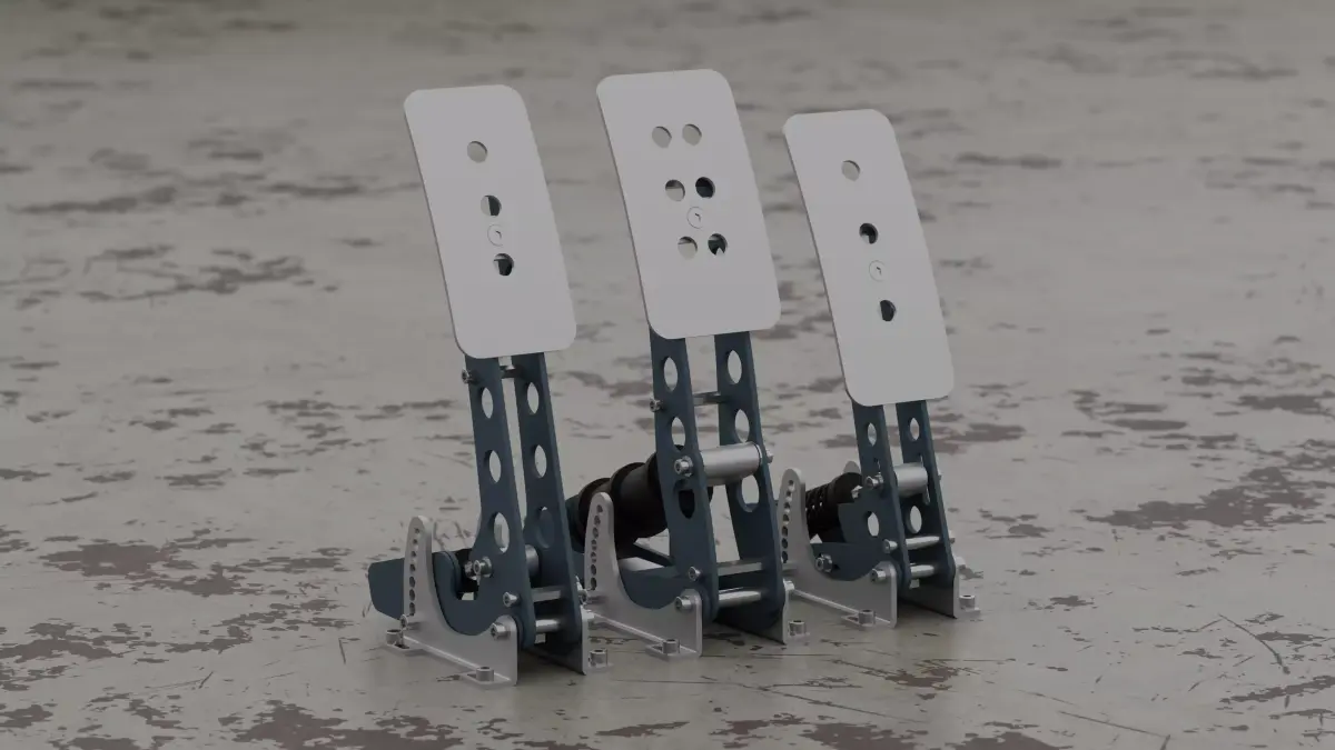 Sim Racing Pedals Dutch Engineering 3D model
