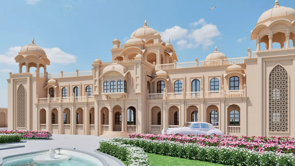 indian architecture 3D model purchase