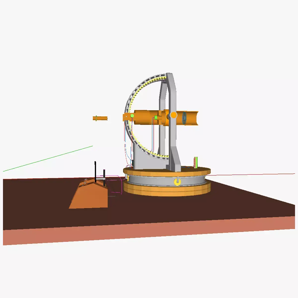 Remote operated telescope 3D model