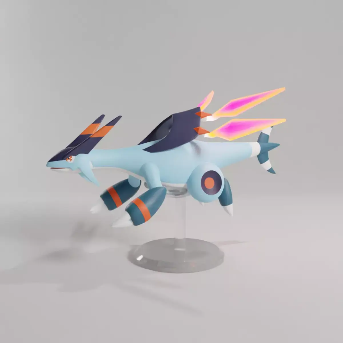 PALWORLD JETDRAGON FIGURE - JET DRAGON PARTS SEPARATED 3D print model