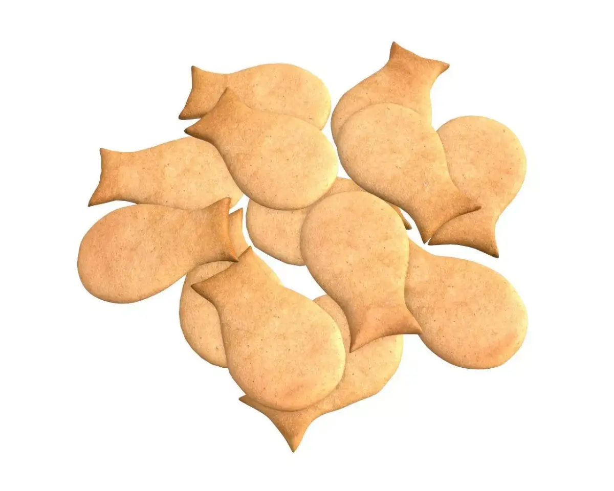 Fish cookie 3D model