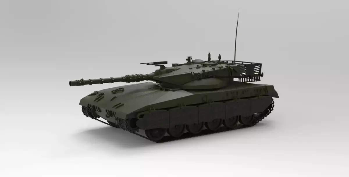 Merkava tank 3D model