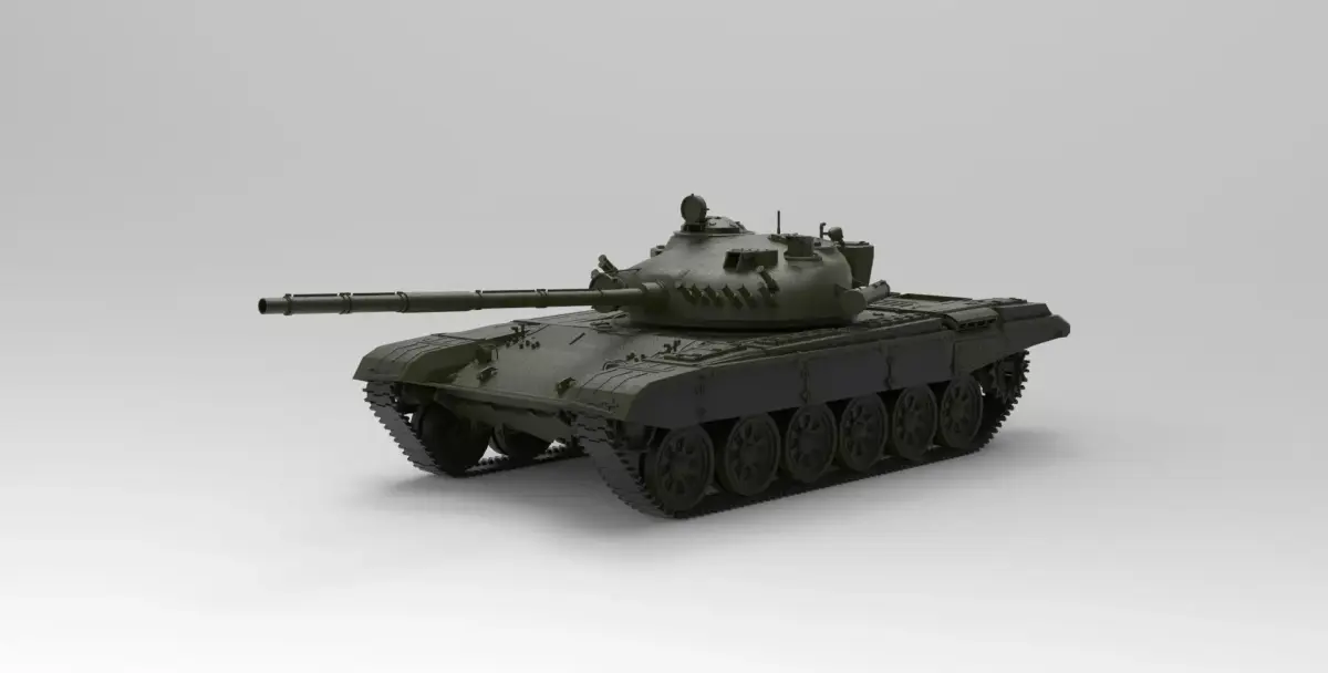 T-72 tank 3D model