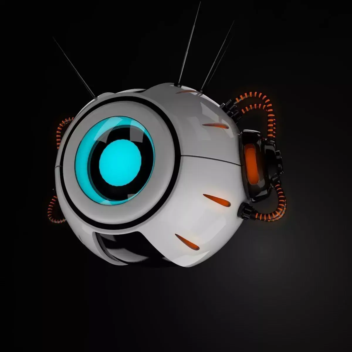 Sci Fi Drone 3D model 4