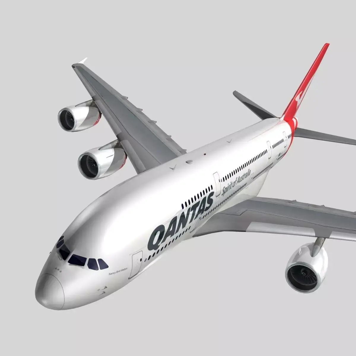 Airbus A-380 Qantas 3D model