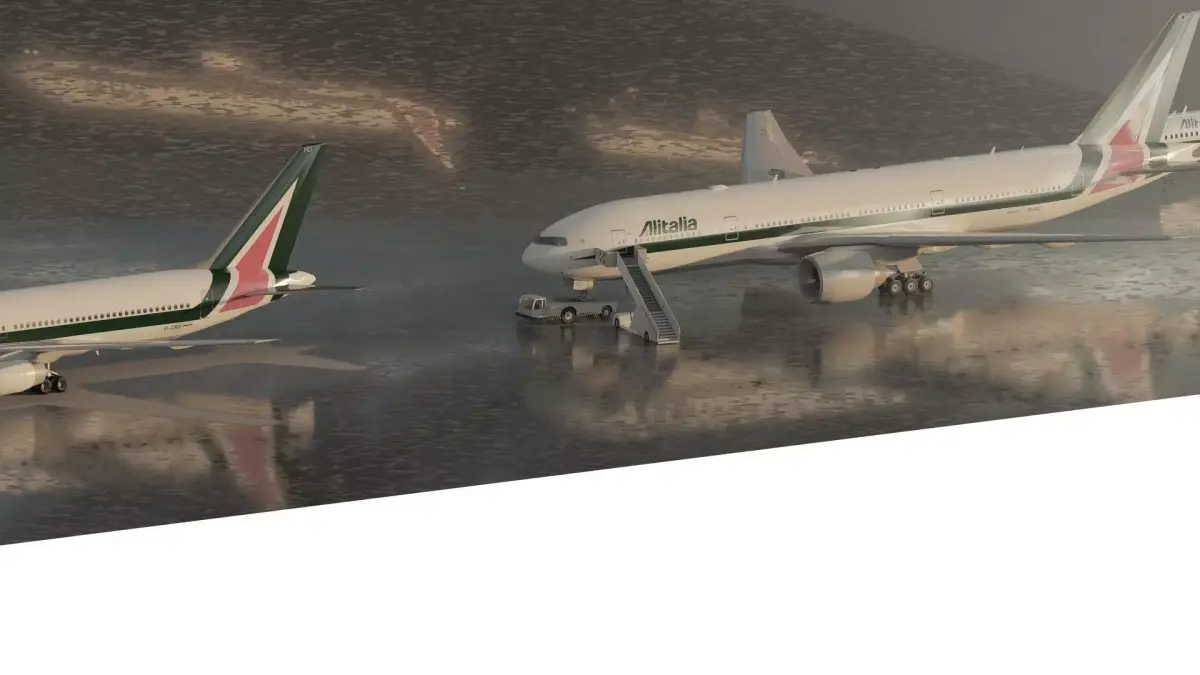 Boeing 777-200 767-300 and MD-82 3D model