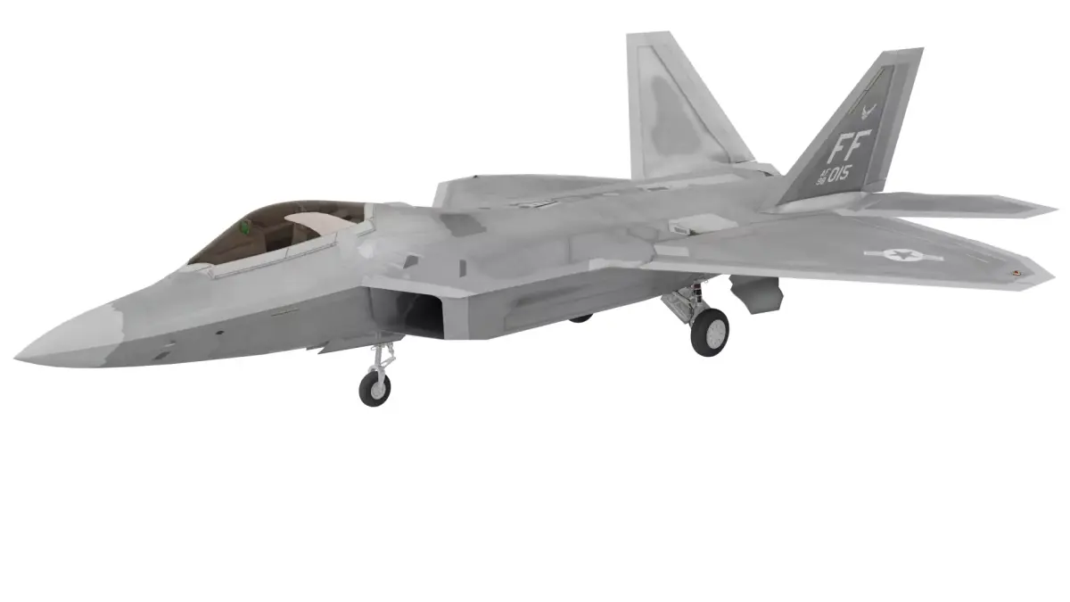 F-22 Raptor Fighter Jet 3D model