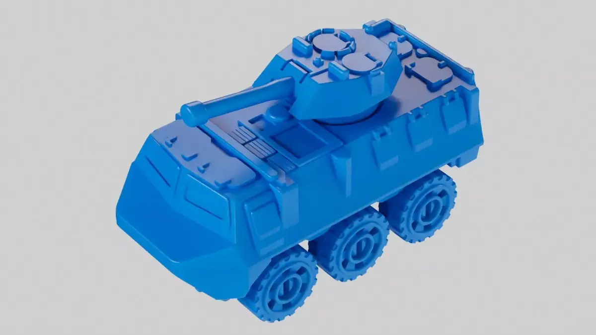 Lego Toy Tank 3D model