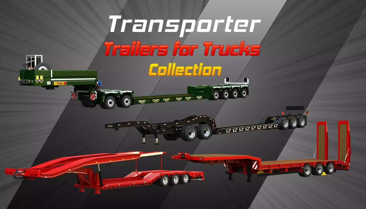 Transport Trailers Collection for Trucks 3D Model Pack