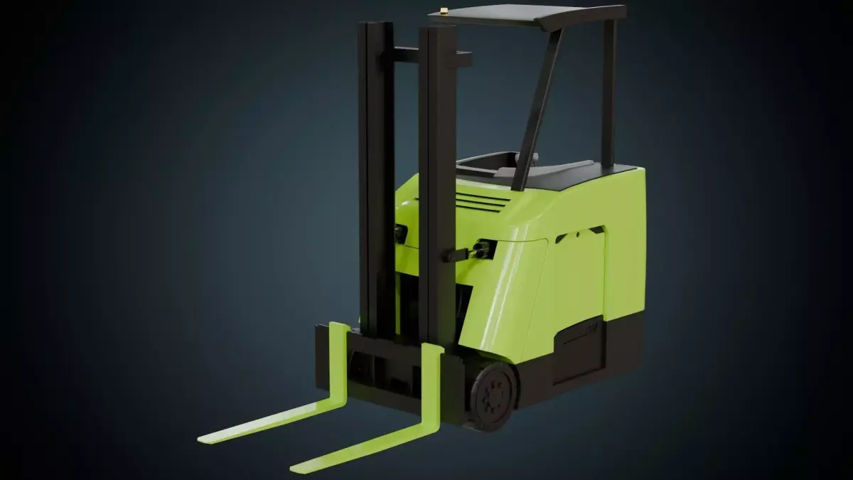 Forklift 2 Basic Low-poly 3D model