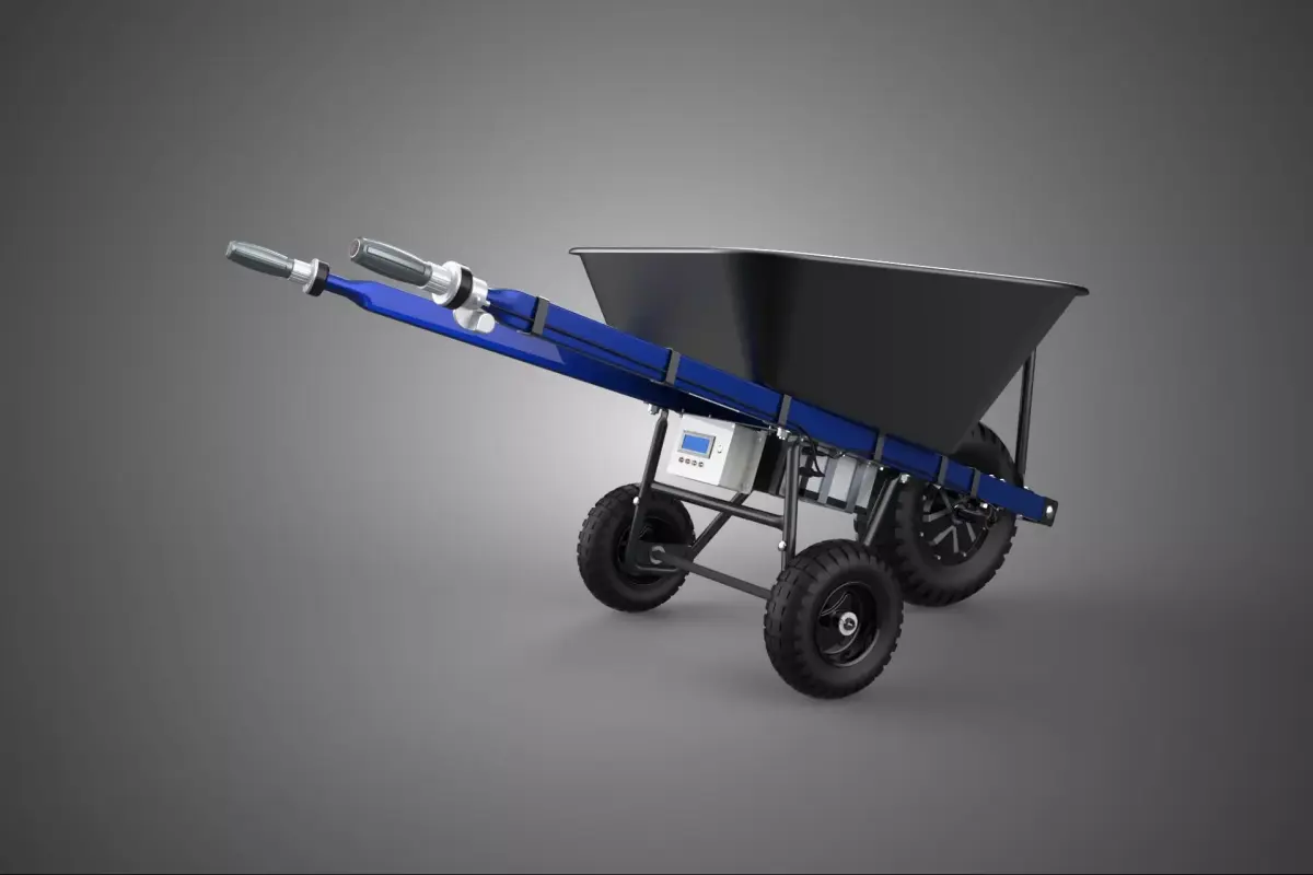 POWER ASSISTED TRIPLE WHEEL HUB MOTOR WHEELBARROW ENGINE BARROW 3D model