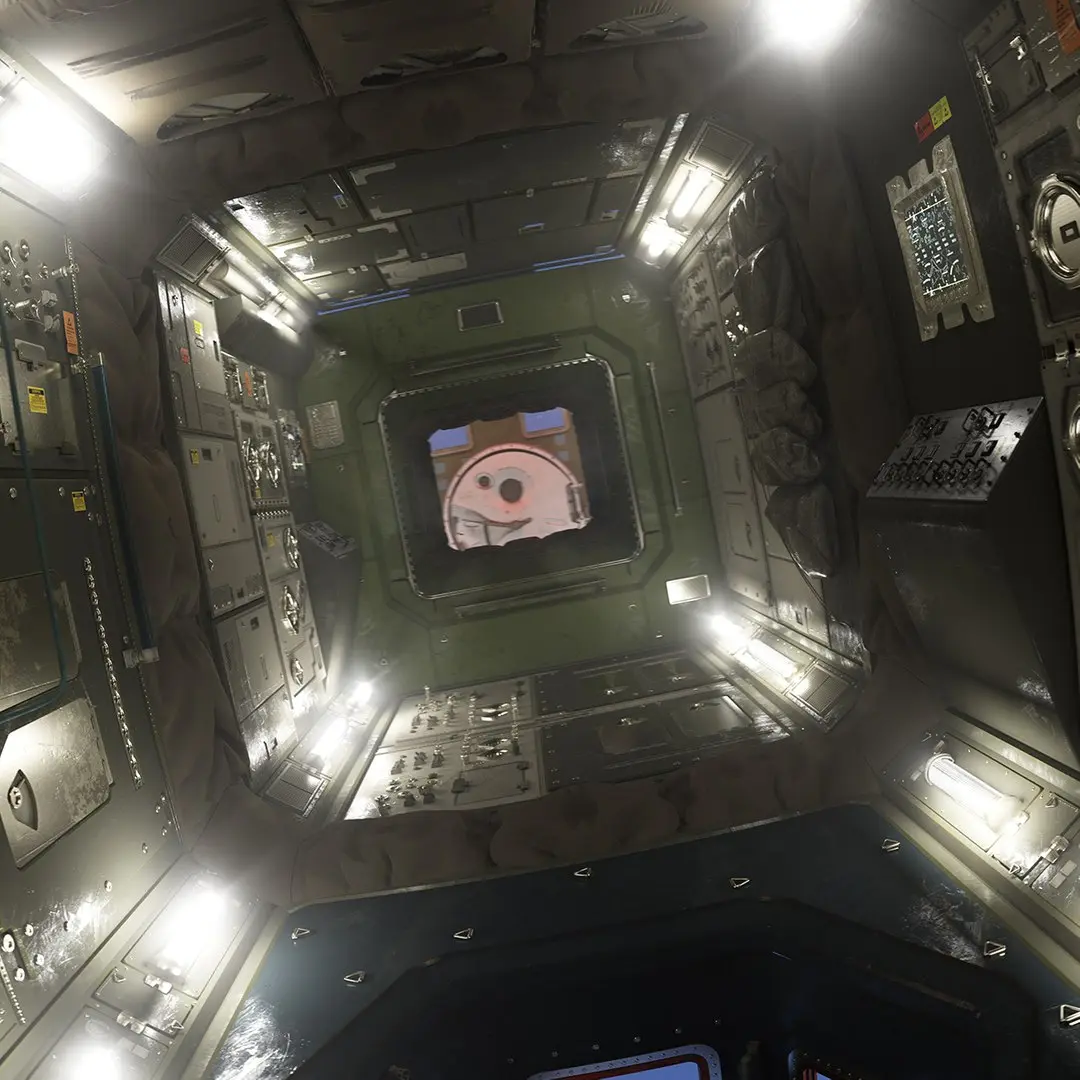 ISS like SpaceStation Interior V2 3D model
