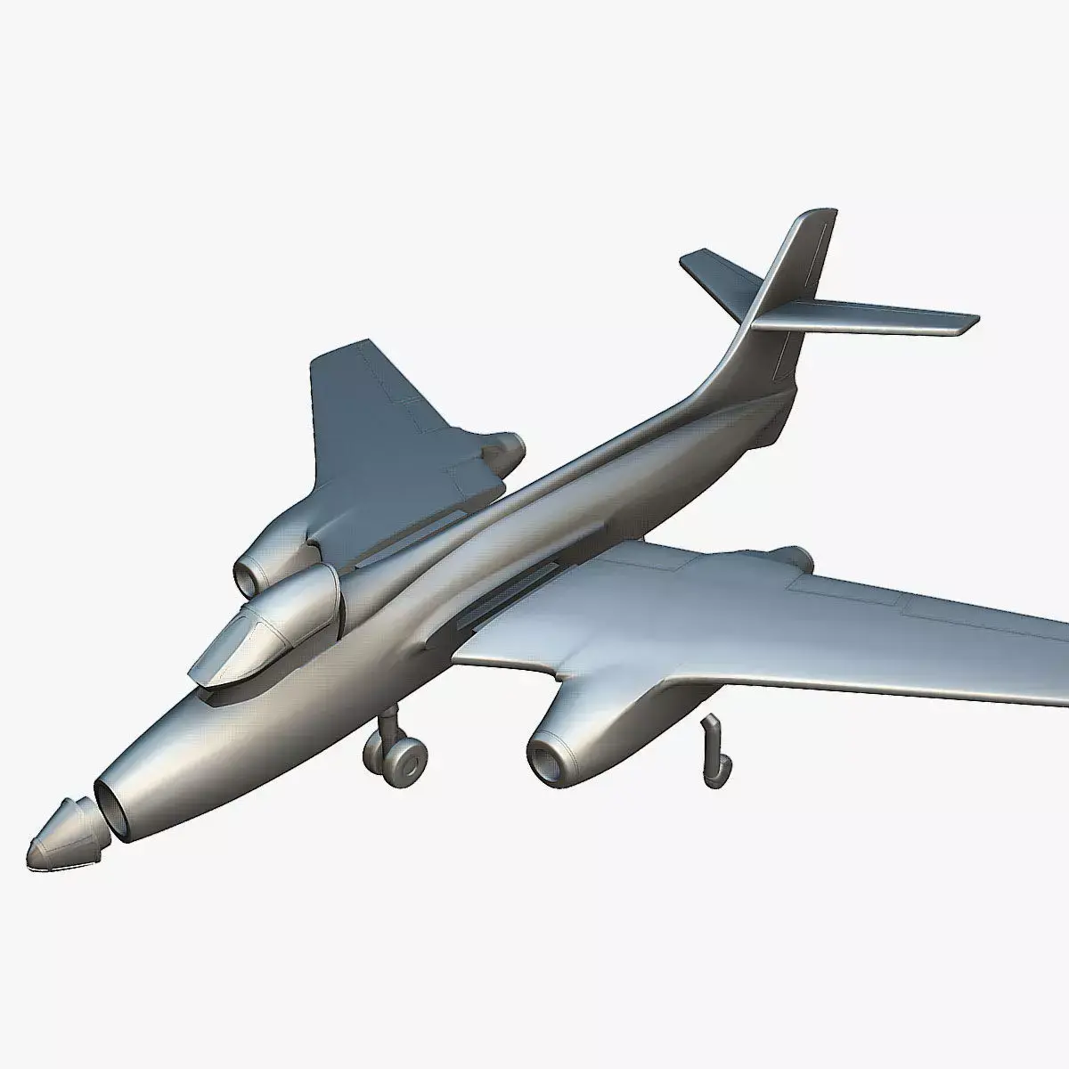 SNCASO Sud-Ouest SO4050 Vautour IIB - 3D Printable Model 3D print model