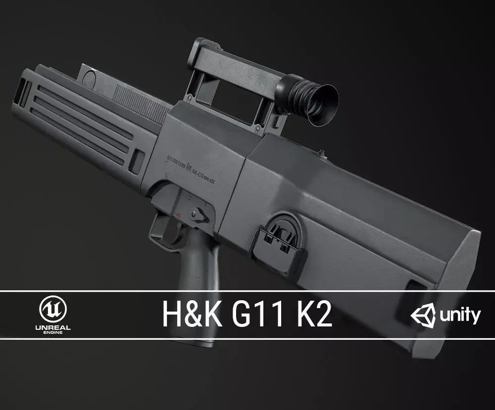 PBR G11 K2 Prototype Low-poly 3D model