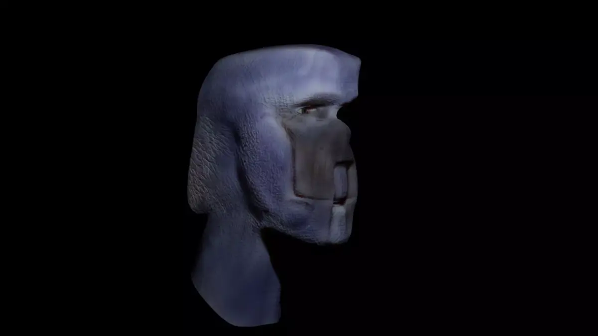 Alien head 3D model order