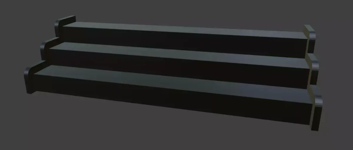 Display Shelf 1 Part Low-poly 3D model